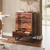 GALAXHERO 4 Drawer Wood Dresser, Tall Nightstand & Storage Chest for Bedroom, Hallway, Living Room & Closet, Sturdy Metal Frame - 4 of 4