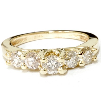 Pompeii3 1ct Diamond Engagement Ring 14K Yellow Gold