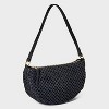 Straw Half Moon Shoulder Bag - Universal Thread™ - image 3 of 4