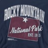 Men's Rocky Mountain National Park State Line Crewneck Sweatshirt - 2 of 4