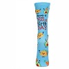 Memoi Have a FantasTACO Birthday Greeting Card Crew Socks Blue Grotto One Size - 2 of 4