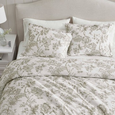 Martha Stewart Avery Floral Gray King Comforter Set — фото 7