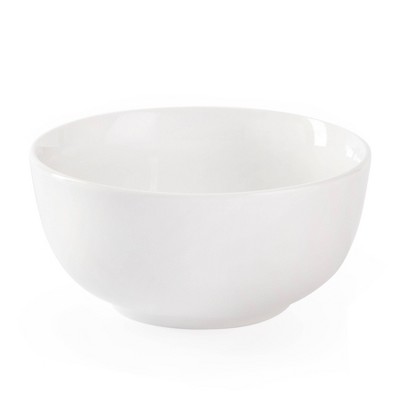 16-Piece White Porcelain Square Dinnerware Set
