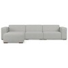 WyndenHall Biggs 3 Seater Sofa and Ottoman Pale Gray - 3 of 4