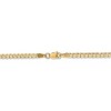 Black Bow Jewelry 3mm, 14k Yellow Gold, Open Concave Curb Chain Bracelet - 3 of 4