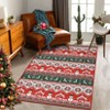 Christmas Rug Machine Washable Xmas Snowman Deer Rug - 3 of 4
