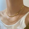 Turandoss 18K Gold Layered Necklaces for Women, Dainty Choker Chain Necklace, Snake Rope Paperclip Chain, Gold Jewelry for Women, Christmas Gifts - 4 of 4