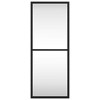 vidaXL Wall Mirror - Black, Rectangle, Wall-Mounted, 7.9"x19.7", Powder-Coated Iron and Glass Ideal for Bedroom, Living Room, Hallway, Bathroom - 3 of 4