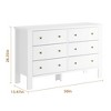 6 Drawer Dresser for Bedroom, Modern Wooden Dresser Organizer with Storage Drawers - 2 of 4