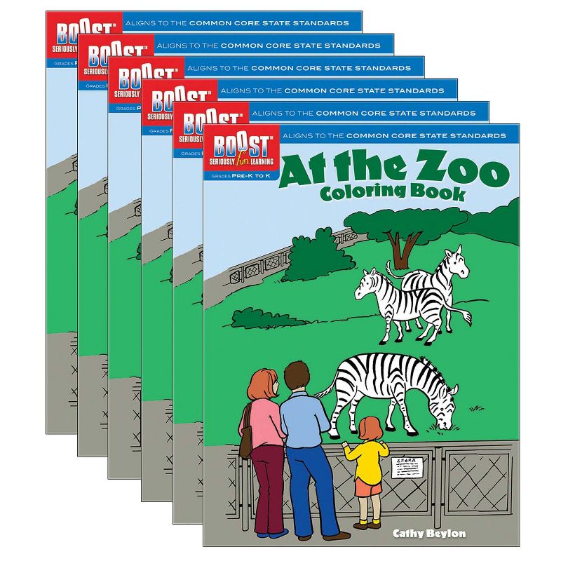 BOOST At the Zoo Coloring Book, Pack of 6, 1 of 4
