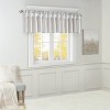 TopComfy Curtain Panels Faux Silk Valance Elegant Beaded Window Curtain Soft Faux Silk Fabric Decorative Curtain for Home, Silver, 1.7"*10.04"*7.09" - 4 of 4