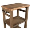 Kitchen Cart with Towel Rack, Bottle Shelf and Two Storage Shelves - 4 of 4