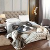Boston Terrier Print Flannel Blanket Soft Warm Chunky Knit All-Season Christmas Gift. - 2 of 4