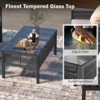 Aukfa Premium 4-piece Rope Patio Set, Comfortable Thick Cushions, Tempered Glass Tabletop, Suitable For Outdoor and Backyard Porch Balcony Use - 3 of 4