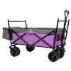 Whisen 480Lbs Collapsible Wagon with Canopy, 7" All-Terrain Wheels, Lightweight Foldable Wagon, Large Capacity - 4 of 4