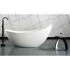ALFI Black Matte Arched Solid Surface Resin Bathroom / Shower Stool - 4 of 4