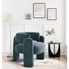 35"Modern Comfy Crate Barrel Accent Chair,Comfortable Living Room Chairs Upholstered Fabric Accent Dining Chair,Kitchen Armchair-Cuddlewood - 3 of 4