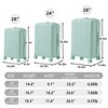 20"/24"/28" 3 pcs/set in ABS Spinner Wheel Luggage, Carry on Suitcase with Cup Holder & USB Port & Phone Holder - 2 of 4