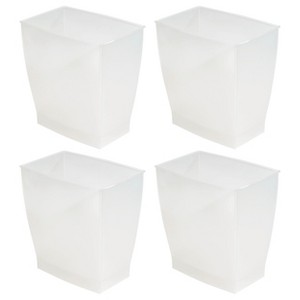 Small Rectangular Bathroom Trash Cans - Set of 4 - Made in USA - 1 of 4