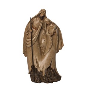 Transpac Resin 9.96 in. Brown Christmas Look Holy Family - 1 of 2