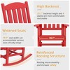 Arceso Outdoor Rocking Chairs Set, 1 Chairs & 1 Table HDPS Poly Rocking Chair, All Weather Resistant, Heavy Duty Rocker Chair For Patio, Lawn, Garden - 4 of 4