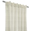 Habitat Austin Light Filtering Dual Header Linen Colored Horizontal Multi Pin Stripe Curtain Panel in Linen - 3 of 4