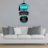 Big Dot of Happiness Teal Grad - Best is Yet to Come - Hanging Porch  Turquoise Graduation Party Outdoor Decor - Front Door Decor - 3 Piece Sign - 3 of 4