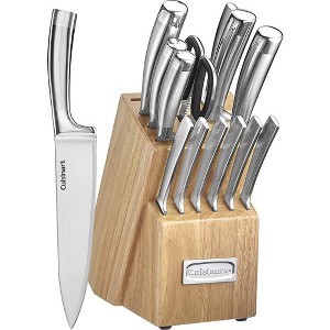 Cuisinart 15 Piece Stainless Steel Cutlery Knife Set with Wood Block (C99SS-15P) - 1 of 4