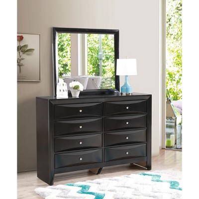Marilla 35" x 39" Silver Wood Framed Dresser Mirror