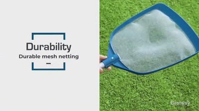 64 Inch Blue and White Aluminum Pool Skimmer Net