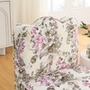 DOMETOUR Flannel Dining Chair, Soft Cushion & Backrest, No Armrests, Matching Pillow as Waist Cushion, Living Room Use - PINK - 4 of 4