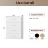APRILSOUL  4 Drawer Short Tower Closet, Modular Closet System, Wall Mounted Wardrobe Organizer with Drawer for Bedroom or Walk-in Closet - 2 of 4