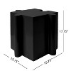 Christopher Knight Home Ava Modern Patio Lightweight Concrete Modular Puzzle Side Table with Convex Edge Design - 3 of 4