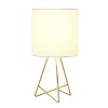 Down To The Wire Table Lamp with Fabric Shade Gold - Simple Designs - image 2 of 4
