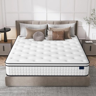 SKONYON 10" Hybrid Mattress Comfort Innerspring Mattress