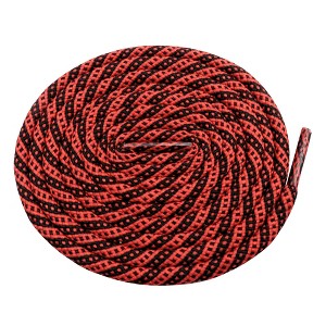 INSPIRE CHIC Two-Color Twill Dot Striped Round Shoelaces for Martin Boots 2 Pairs - 1 of 4