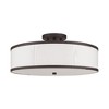 Livex Lighting Park Ridge 3 - Light Semi-Flush Mount in  Bronze - 3 of 4