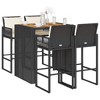 vidaXL Garden Bar Set - Black 41.3" 4-Piece - 2 of 4