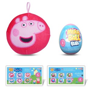 Miraball Bibi Peppa Pig - Surprise Egg Capsule with Memory Foam Expandable Plush Toy – 3.7" (9.5cm) Soft Collectible with Hidden Surprises - 1 of 4
