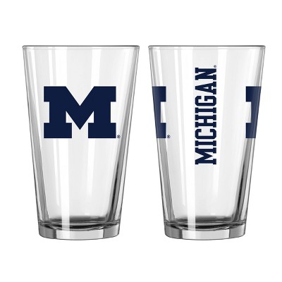 NCAA Michigan Wolverines Gameday Pint Glass - 16oz