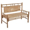 vidaXL Garden Bench Bamboo Medium Waterproof materials Garden Bench - 2 of 4