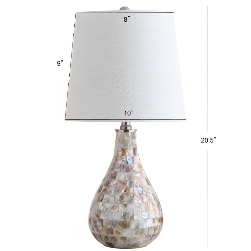 20.5&#34; Mona Mini Table Lamp (Includes LED Light Bulb) Ivory - JONATHAN Y, 5 of 7