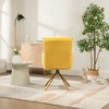 Lycvki Velvet Contemporary High-Back Upholstered Swivel Accent Chair - 4 of 4