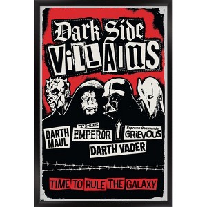 Trends International Star Wars: The Dark Side - Villains Framed Wall Poster Prints - 1 of 4