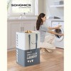 SONGMICS 23.8 Gallon (90L) Laundry Baskets Foldable Laundry Hamper with 2 Compartments Water-Repellent - 2 of 4