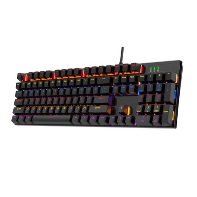 104 Keys Wired Mechanical Keyboard 20 Kinds Of Colorful Lighting Gaming And Office For Microsoft Windows And Apple Ios System