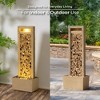 Teamson Home 36" Metal Fiberglass and Polyresin Cascading River Rock Fountain Brown - 4 of 4