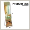 Glasflength Full Length Mirrors Floor Standing Wall Mirror, Bedroom Foyer, Clothing Store, Wall Mounted Mirror, Square Light Brown, 16.5"*0.57"*60" - 4 of 4
