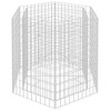 vidaXL Gabion Raised Bed Silver Galvanized steel Heavy Weight Endurance - 4 of 4