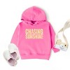 The Juniper Shop Chasing Sunshine Block Distressed Toddler Hoodie - 2T - Raspberry - 3 of 4